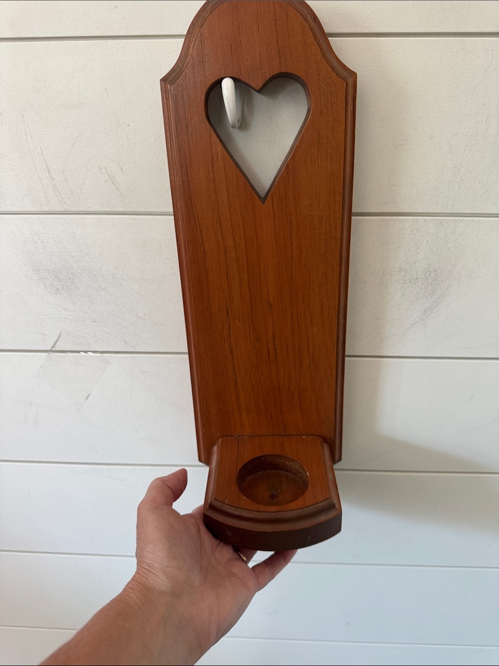 Trinket Shelf Candle Holder Candle Heart Cutout